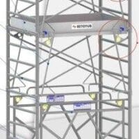 Tour echelles rototube